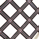 Microfiber Boardshort Fabric Black/Red Diamond on White