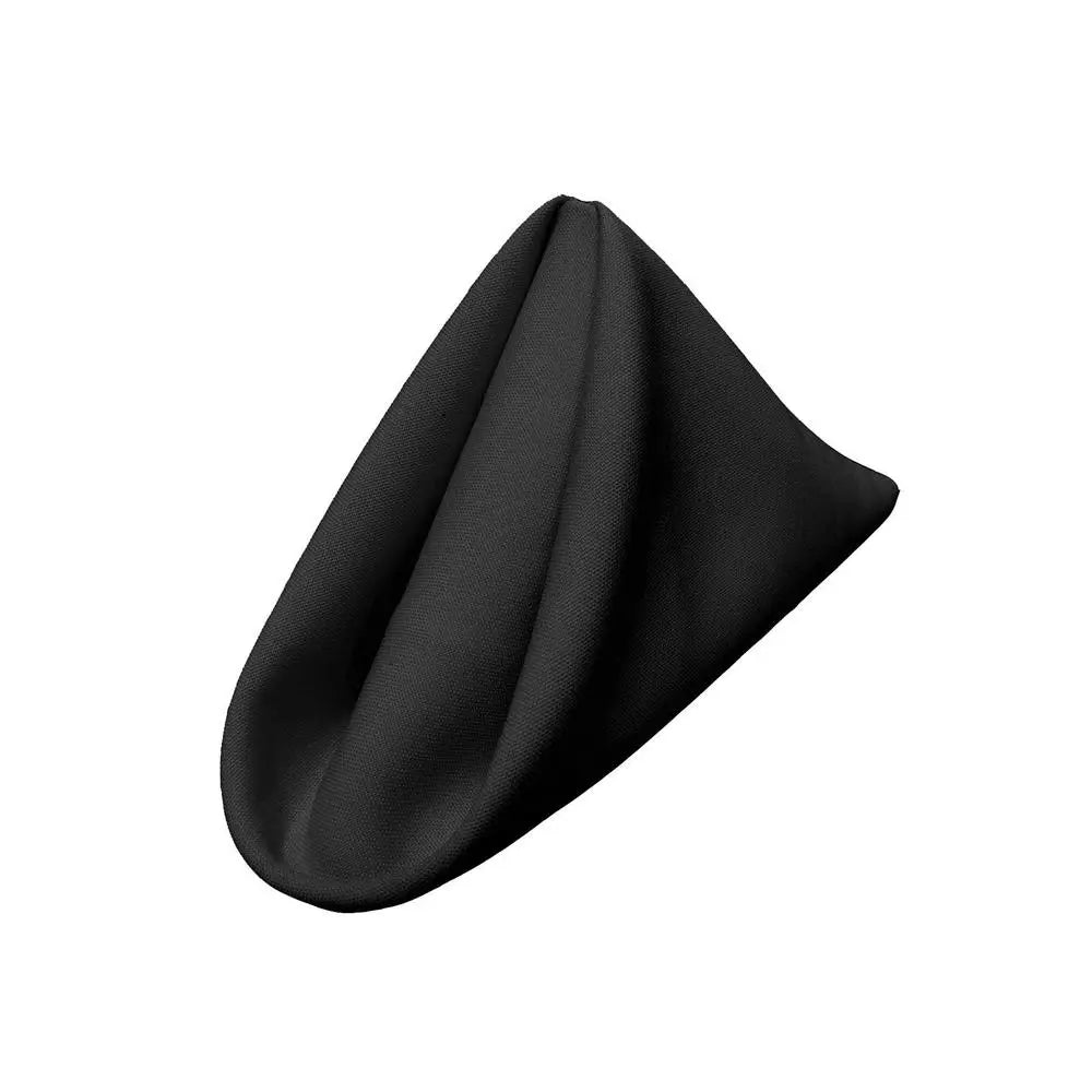 (12 / Pack) Black 18″ Polyester Napkin