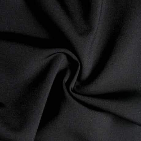 Swim Knit Black Solid Nylon Spandex Tricot