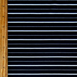 Black/White Pinstripe Nylon Spandex Swim Knit