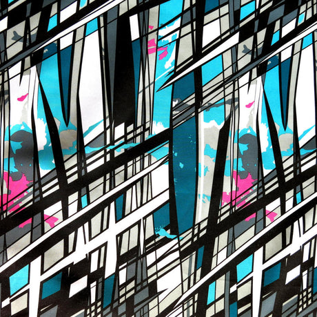 Microfiber Boardshort Fabric Abstract Print