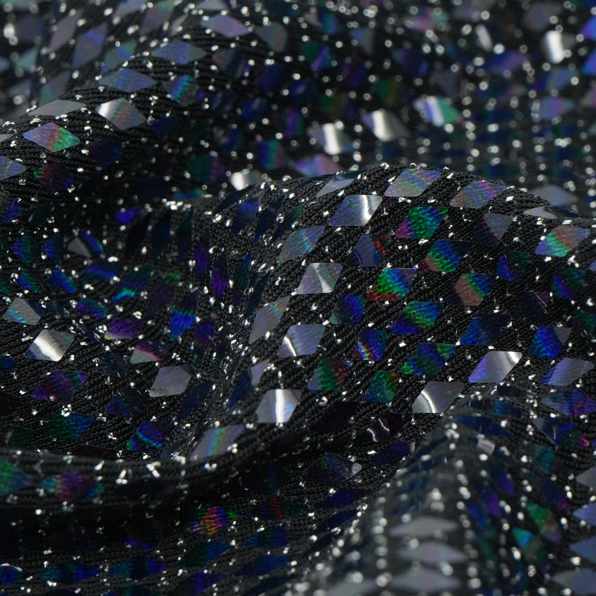 Transfer Sequin Lurex Stretch Fabric