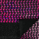 Bling Transfer Sequin In Lurex Nylon Spandex Fabric - Black/Silver, Black/Gold, Black/Fuchsia, Black/Royal, Black/Black, 58" Width, 175 GSM (1 Yard)