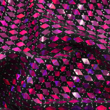 Transfer Sequin Lurex Stretch Fabric