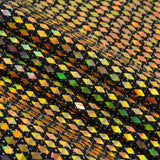 Bling Transfer Sequin In Lurex Nylon Spandex Fabric - Black/Silver, Black/Gold, Black/Fuchsia, Black/Royal, Black/Black, 58" Width, 175 GSM (1 Yard)