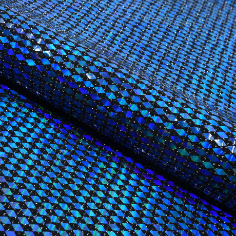 Bling Transfer Sequin In Lurex Nylon Spandex Fabric - Black/Silver, Black/Gold, Black/Fuchsia, Black/Royal, Black/Black, 58" Width, 175 GSM (1 Yard)