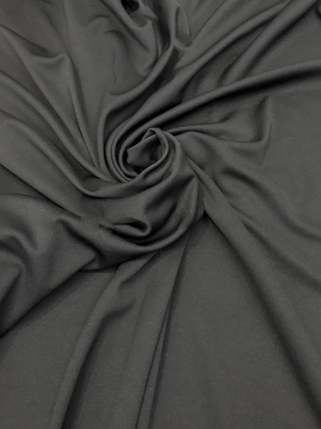 Black Scuba Polyester Fabric - Black, 59"-60" Width