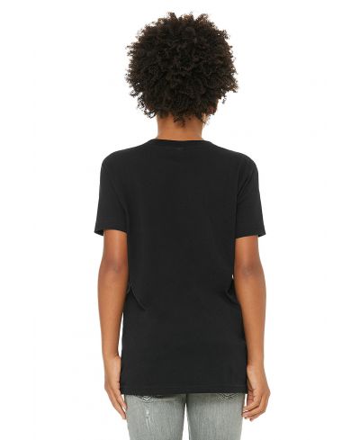 Bella Canvas 3001Y Airlume Combed And Ring-Spun Cotton Fabric - Black, Crew Neck, Short Sleeve, Youth Tee (1 Unit)