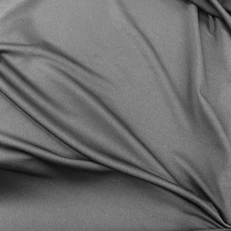 Black Scuba Polyester Fabric - Black, 59"-60" Width