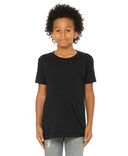 Bella Canvas 3001Y Airlume Combed And Ring-Spun Cotton Fabric - Black, Crew Neck, Short Sleeve, Youth Tee (1 Unit)