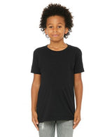 Bella Canvas 3001Y Airlume Combed And Ring-Spun Cotton Fabric - Black, Crew Neck, Short Sleeve, Youth Tee (1 Unit)