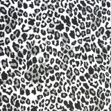 Nylon Spandex Swim Knit Black Grey Leopard Print