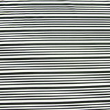Nylon Lycra Swim Knit Black Narrow Stripes on White