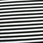 Cotton Lycra Black and White 3/8 Inch Stripe Knit Fabric