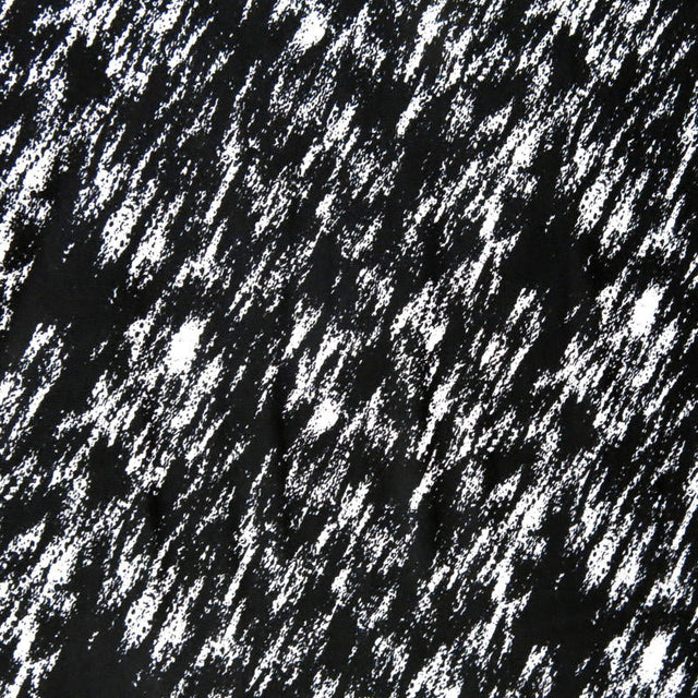 Swim Knit Nylon Spandex Black/White Diagonal Abstract 33" Remnant