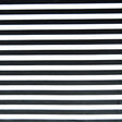 Black and White Nylon Spandex Swim Knit 1/2 Stripe
