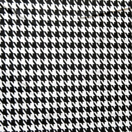 Swim Knit Nylon Spandex Shiny Houndstooth