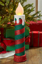 24" Mr. Christmas Retro Blow Mold Candle - Red/Green