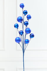 28" Blue Metallic Ball Spray