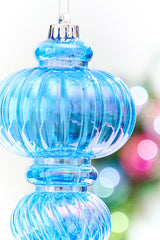 10" Blue Iridescent Chandelier Ornament