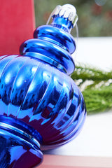 10" Metallic Blue Finial