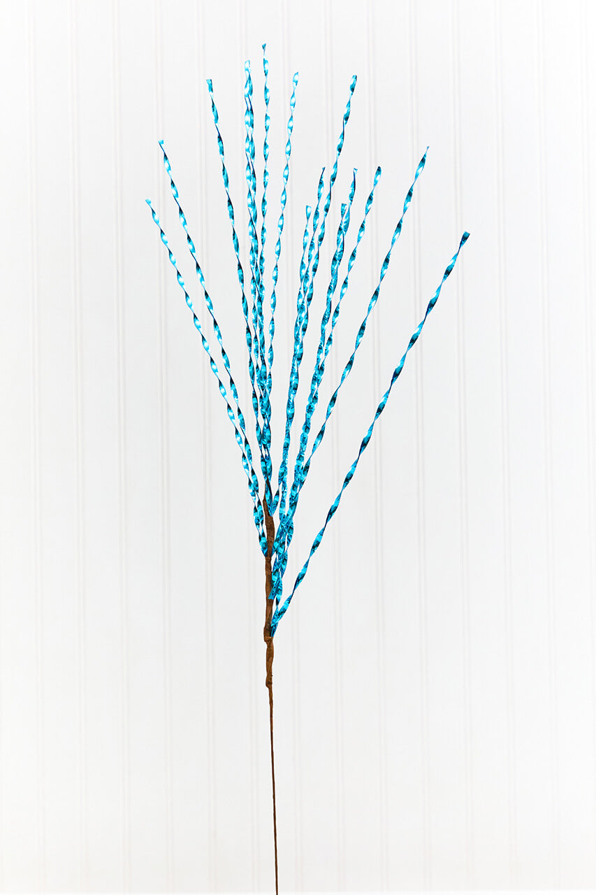 32" Blue Twisted Grass Spray