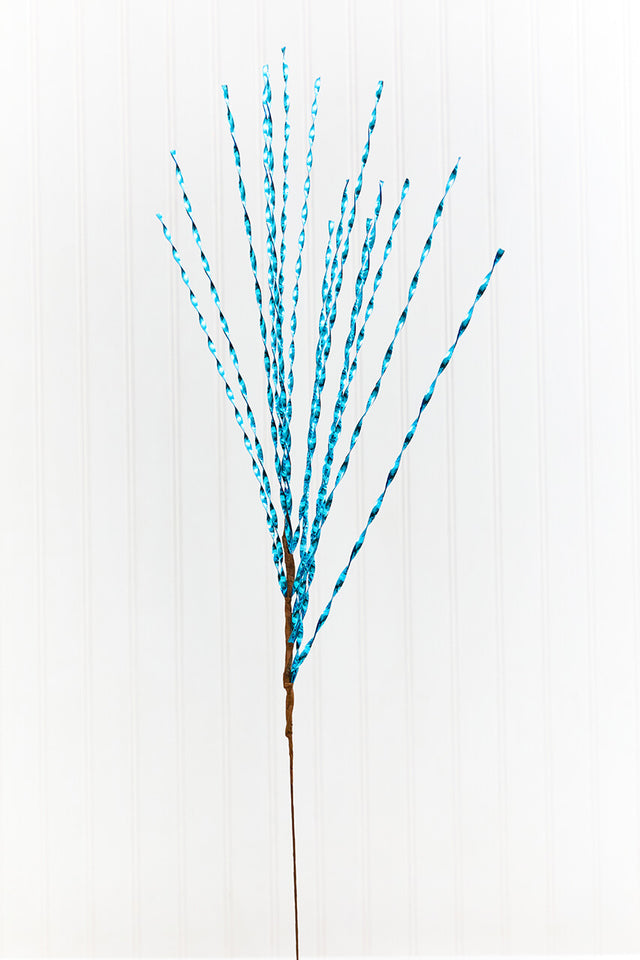 32" Blue Twisted Grass Spray