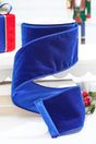 4" x 10 Yard Royal Blue Deluxe Velvet Ribbon