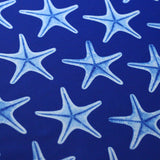 Sea Star Polyester Spandex Fabric - Multi-Color Sea Star Print, 58/60" Width (1 Yard)