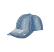 Jean Cap Cotton Polyester Fabric - Denim Jean, Adjustable, One Size (1 Cap)