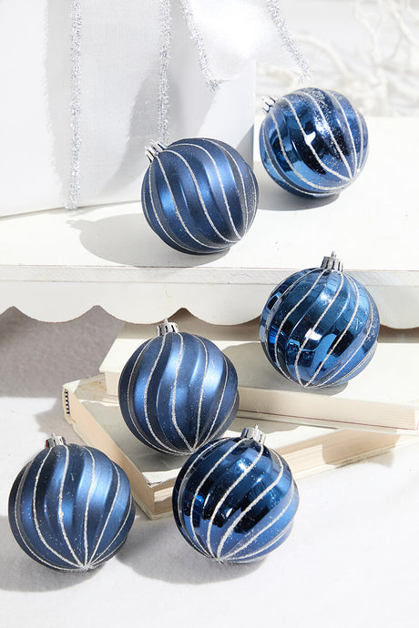3" Blue Shatterproof Boxed Set of 6