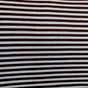 Cotton Lycra Brown and Blue 3/16" Stripe Knit Fabric
