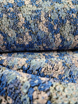 Brocade Jacquard Floral Textured Royal Blue