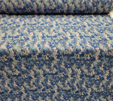 Brocade Jacquard Floral Textured Royal Blue