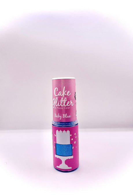 Blue Edible Cake Glitter by Poppy Paint for Desserts