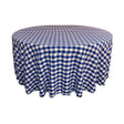 Royal Polyester Checkered Round 108″