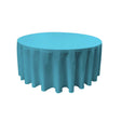 Dark Turquoise 100% Polyester Round Tablecloth 108″