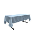 Light Blue 100% Polyester Rectangular Tablecloth 60″ x 108″