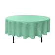 90″ Mint Polyester Round Tablecloth