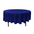 90″ Royal Blue Polyester Round Tablecloth