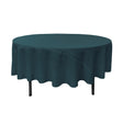 90″ Dark Teal Polyester Round Tablecloth