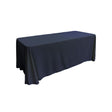 Navy Blue 100% Polyester Rectangular Tablecloth 90″ x 156″