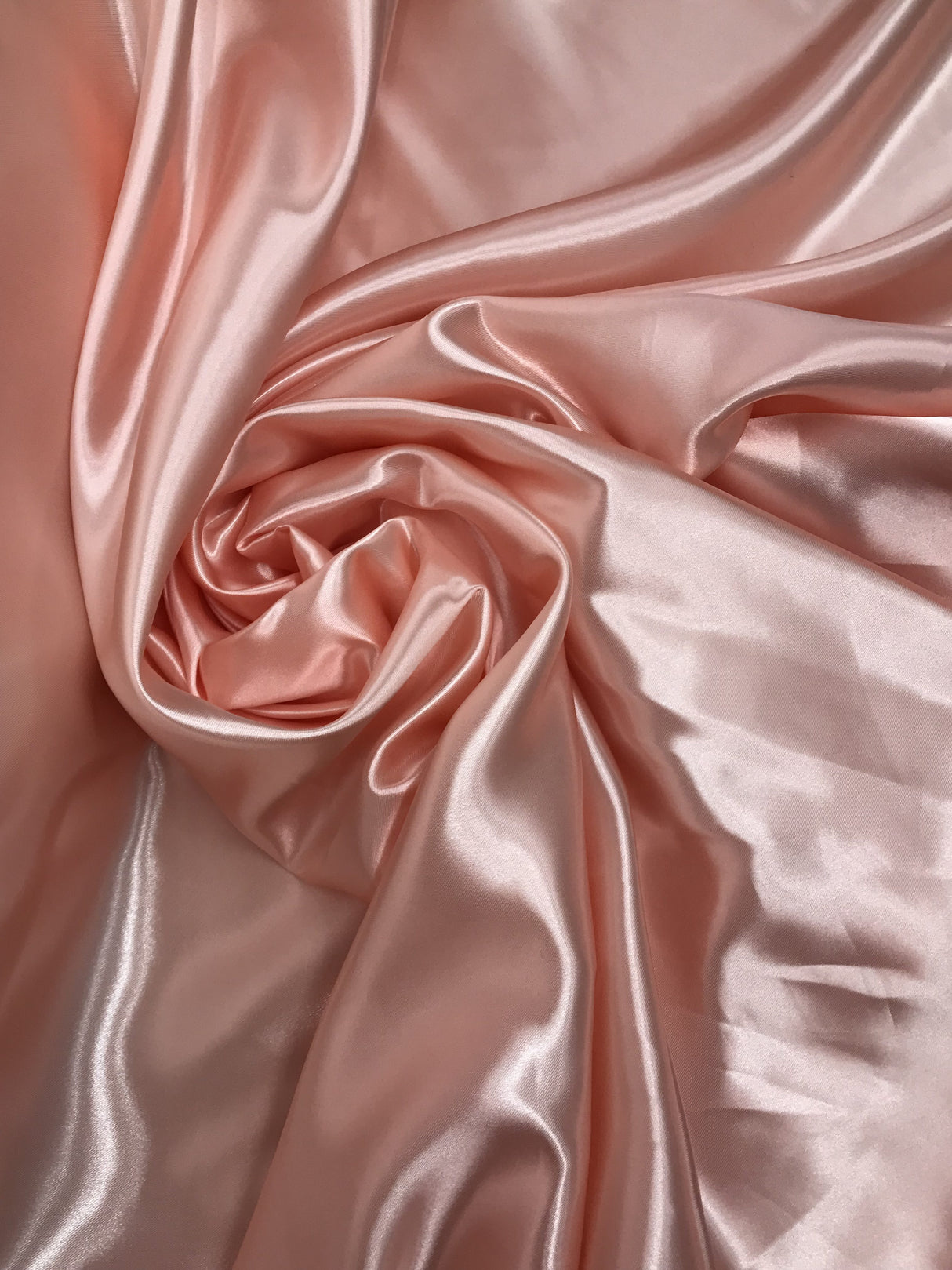Blush Medium Satin Polyester Fabric - Blush, Satin, 58"-60" Wide