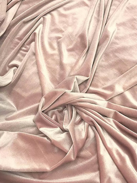 Stretch Velvet Polyester Spandex Velvet Fabric - 58/60" Width,