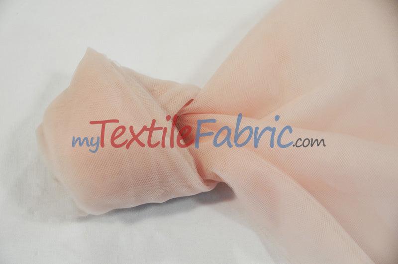 Bridal Tulle Illusion Nylon Tulle Fabric - Sheer Soft Bridal Veil, 108" Width (50 Yard Bolt)