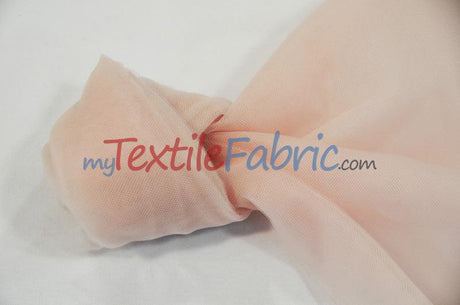 Bridal Tulle Illusion Nylon Tulle Fabric - Sheer Soft Bridal Veil, 108" Width (50 Yard Bolt)
