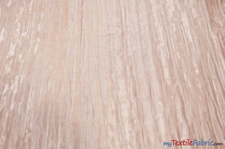 Italian Crush Satin Polyester Fabric - Solid Multiple Colors, 108" Width (1 Yard)