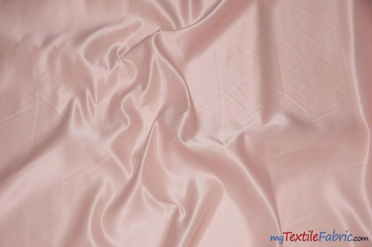 Stretch Matte Satin Peau De Soie Polyester Fabric - Solid, 58/60" Width (1 Yard)