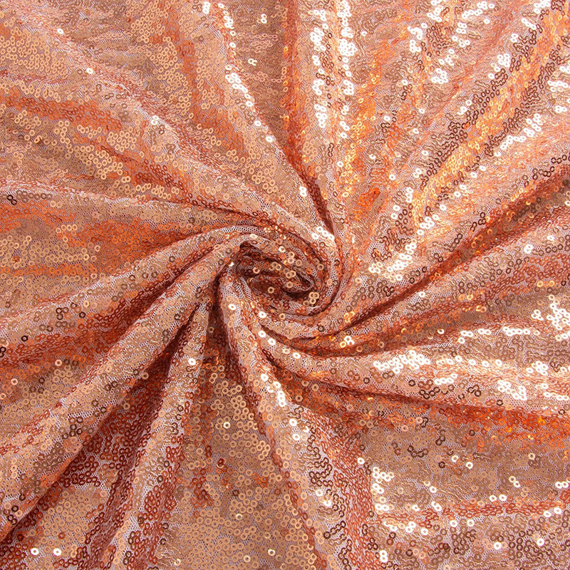 Blush Sequin Fabric - Glitter Embroidery, Blush Color, 1 Yard