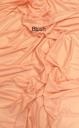 Stretch Lining Polyester Fabric - Blush, Matte Soft, 60" Width (1 Yard)